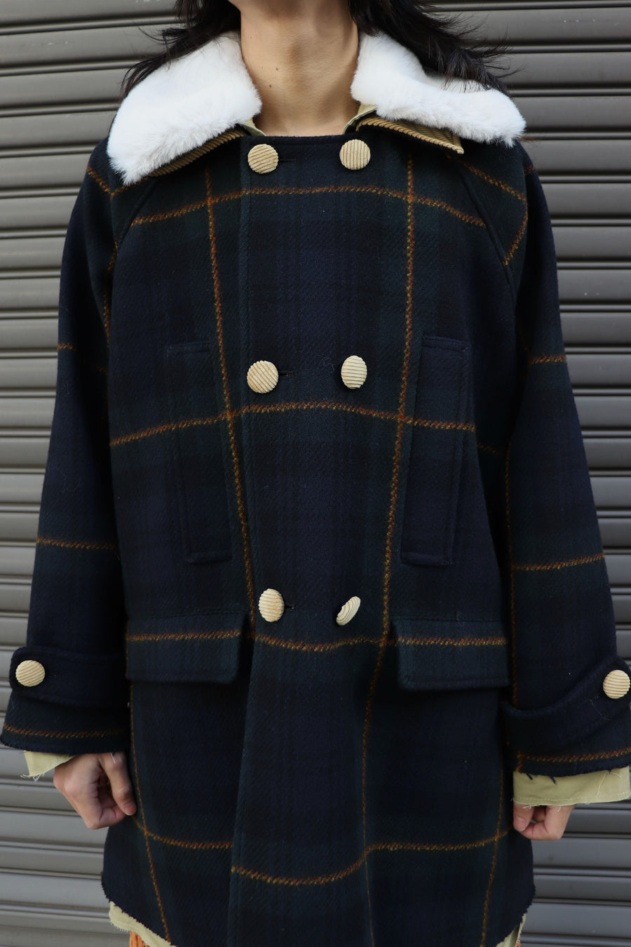 HOMMENA  A Line Short Coat