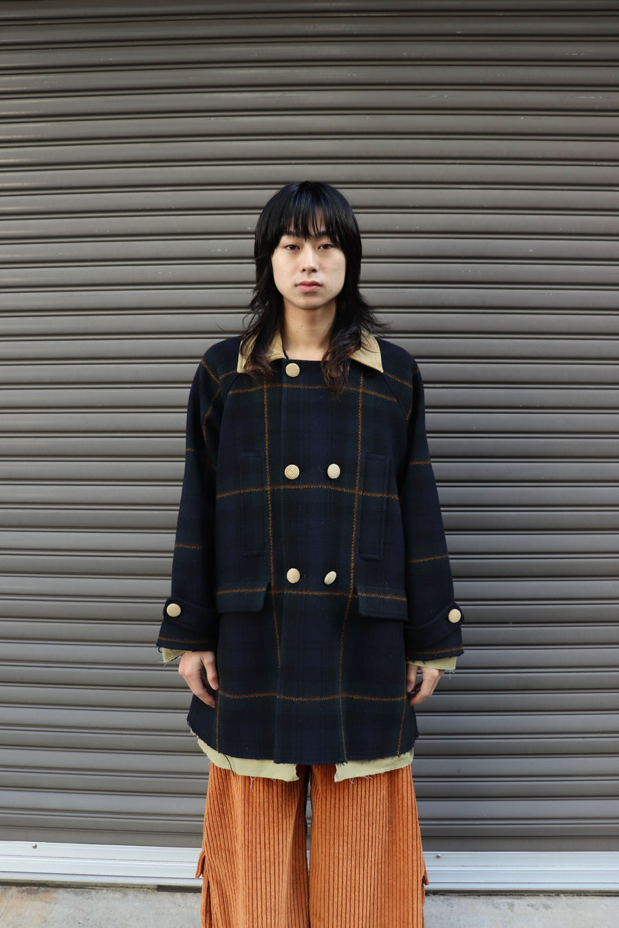 HOMMENA  A Line Short Coat