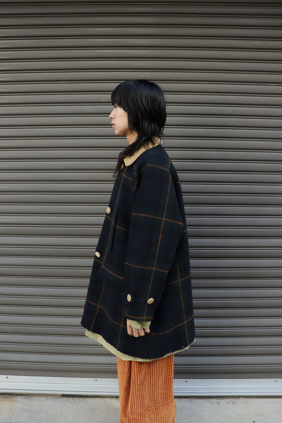 HOMMENA  A Line Short Coat