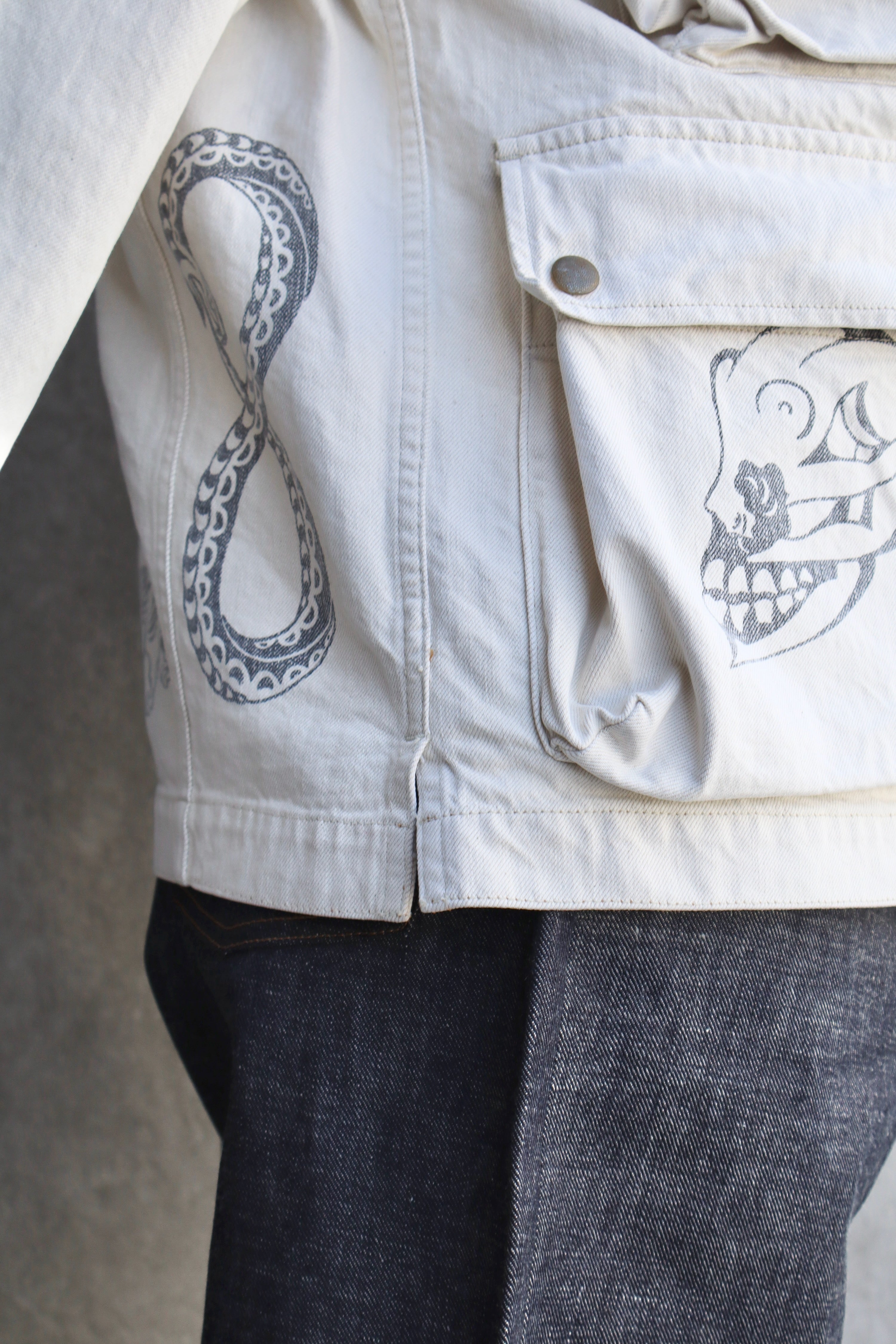 SUGARHILL(シュガーヒル)のTATTOO FLASH PRINT POCKET DENIM JACKETの