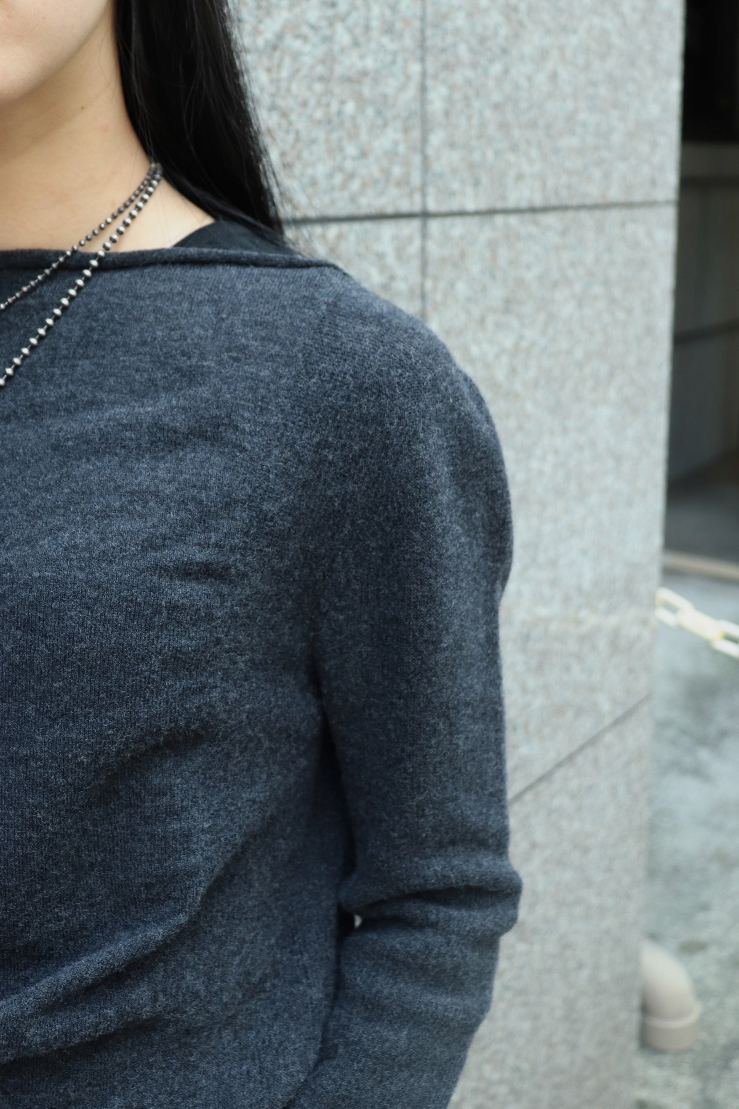 JUUKIFF(ジューキフ)のGATHERED WIDE-NECK TOP IN WOOLの通販｜PALETTE