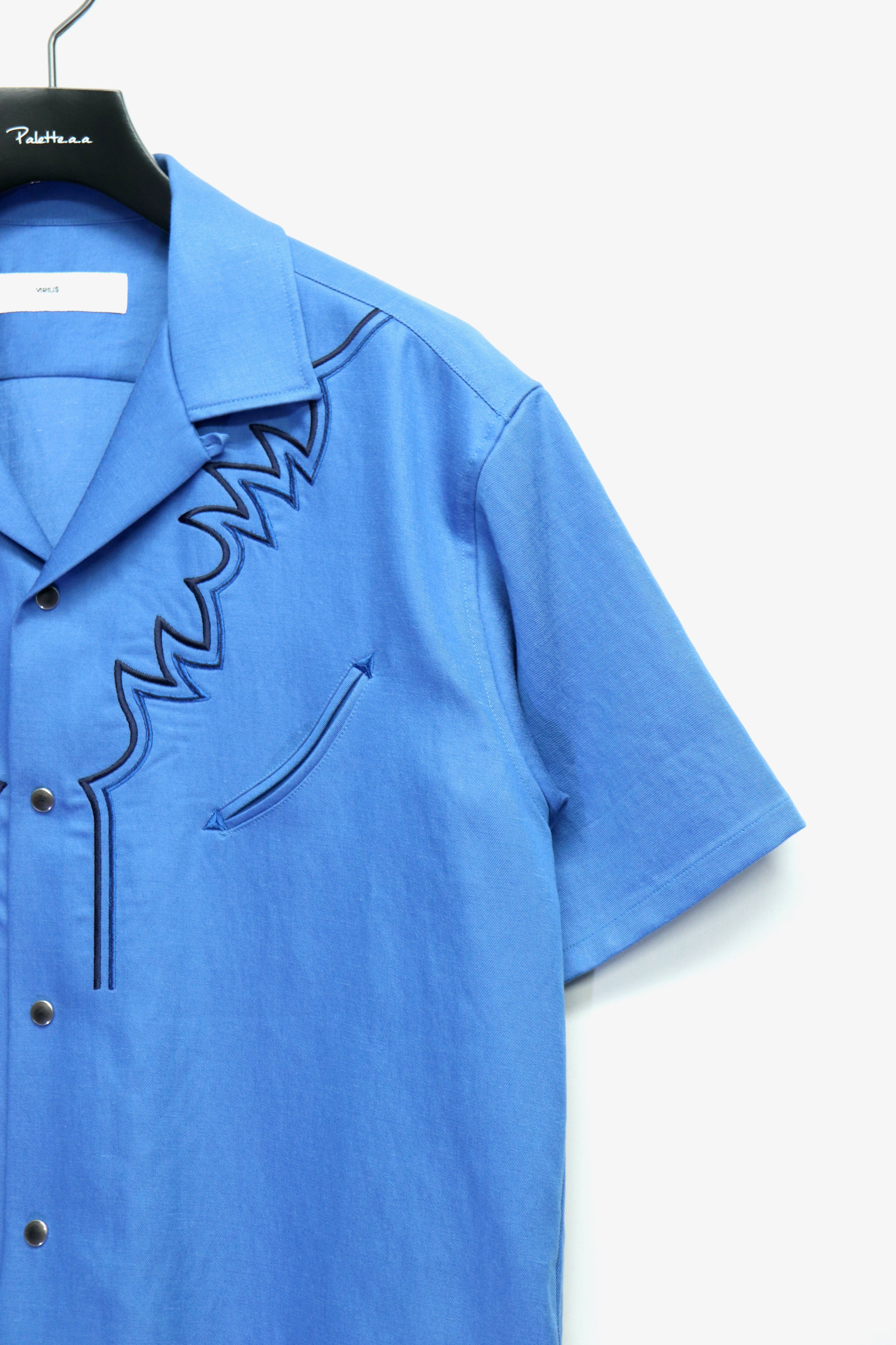 TOGA VIRILIS(トーガ ビリリース)のEmbroidery western S/S shirt L