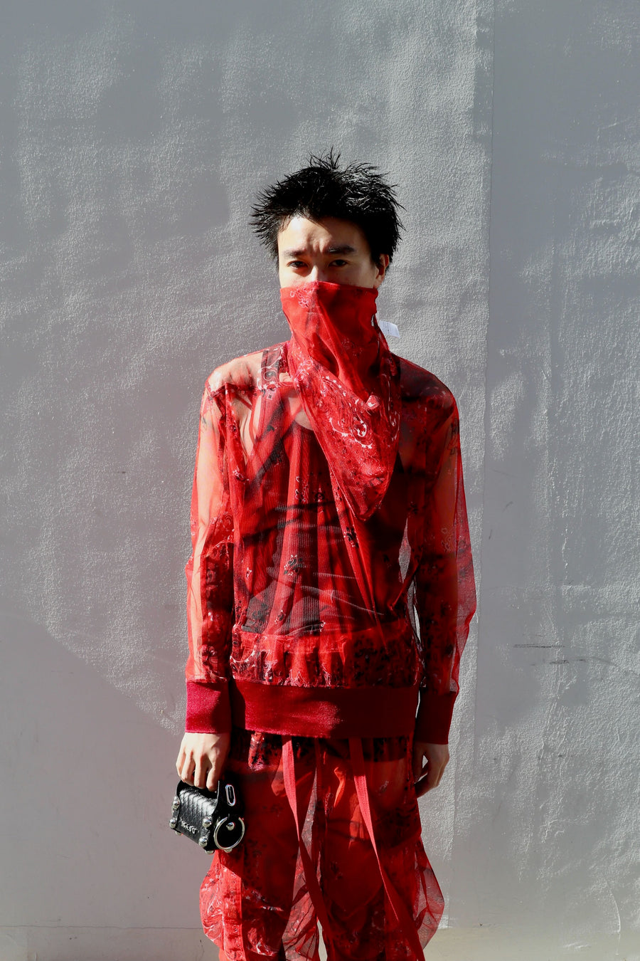 MASU  LEATHER CAKE BAG PETIT(BLACK)