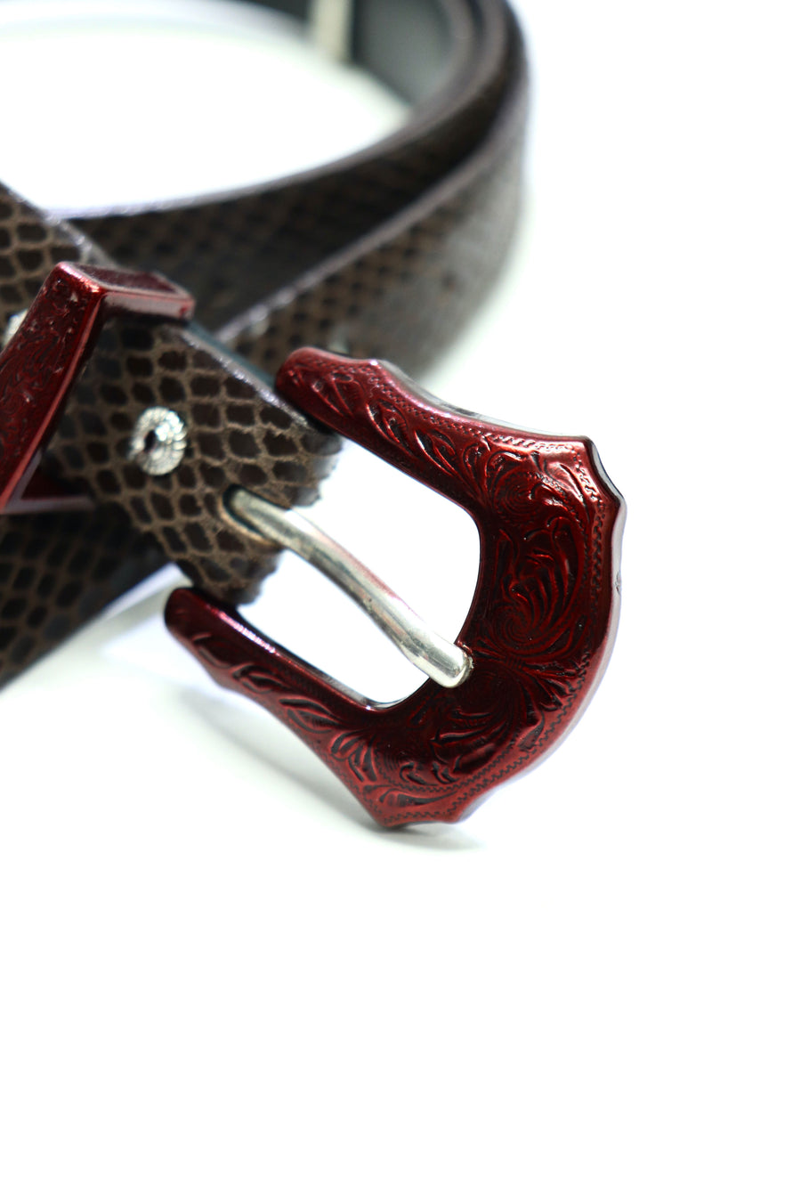 TOGA VIRILIS  Leather belt color(BROWN)