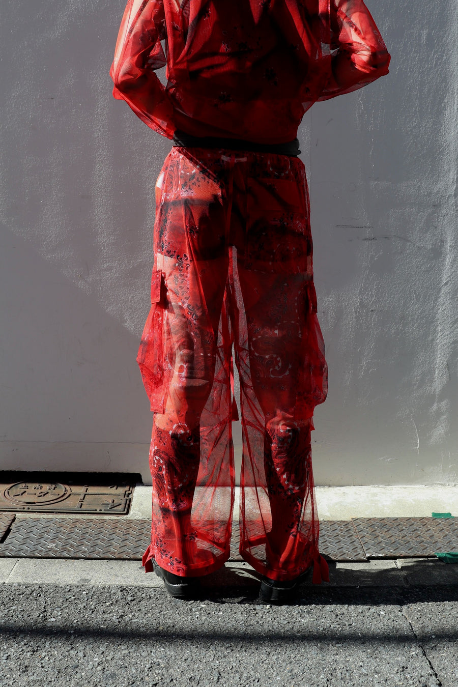 MASU  GHOST PAISLEY OVER PANTS(RED)