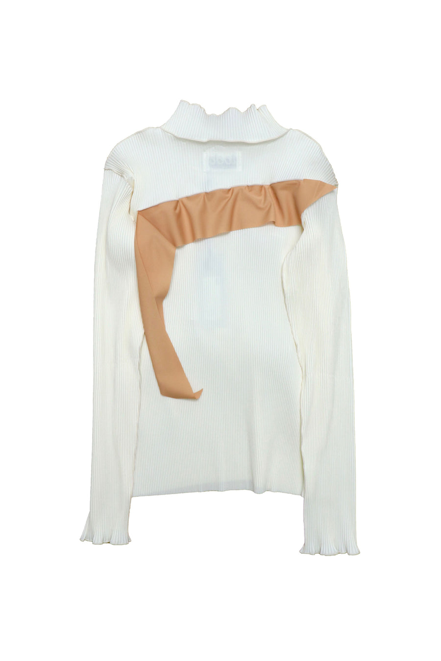 kotohayokozawa  Todo wave long sleeve top Highneck type(CREAM)