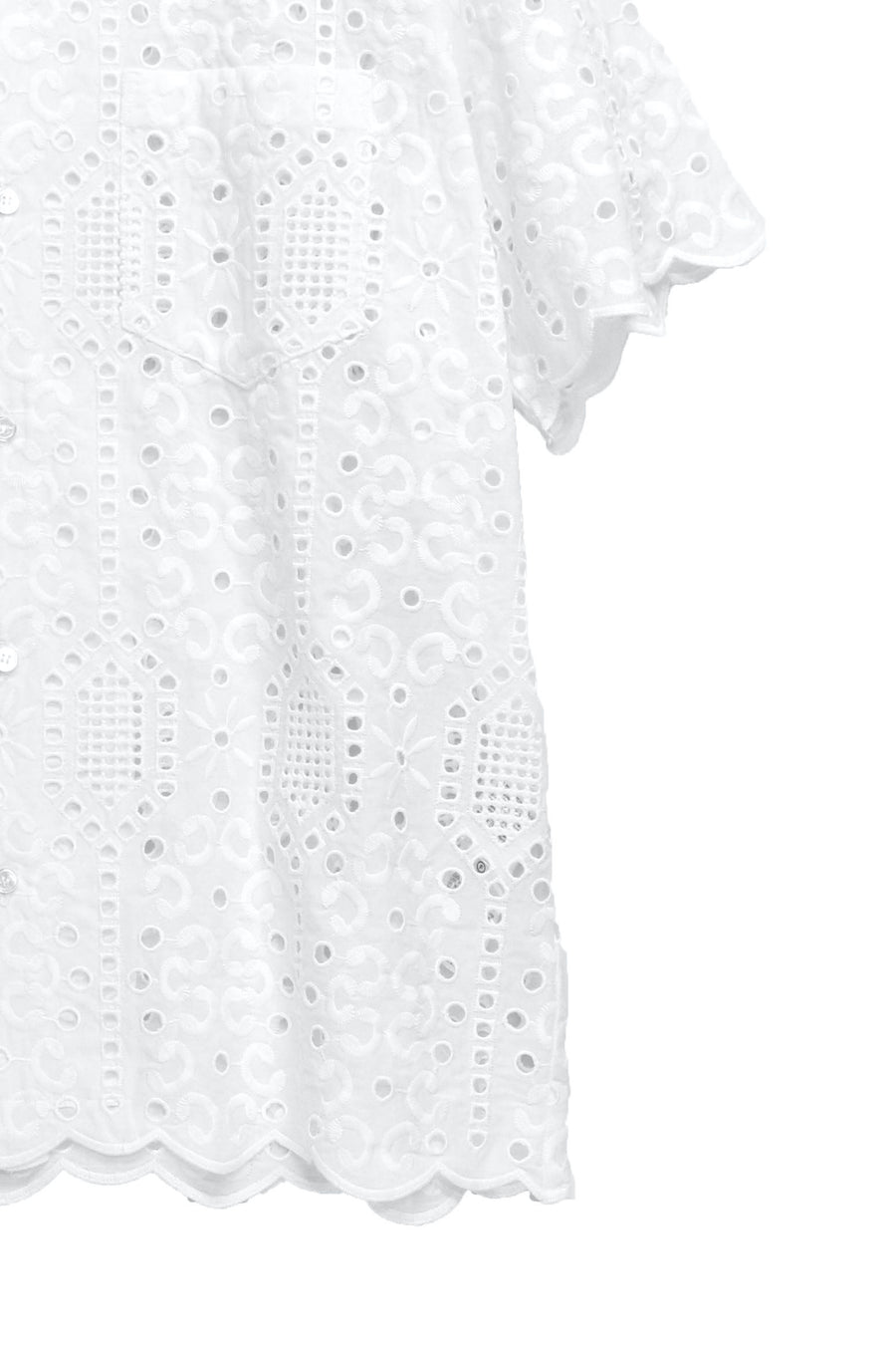 TOGA VIRILIS(トーガ ビリリース)のLace S/S shirt WHITEの通販 ...