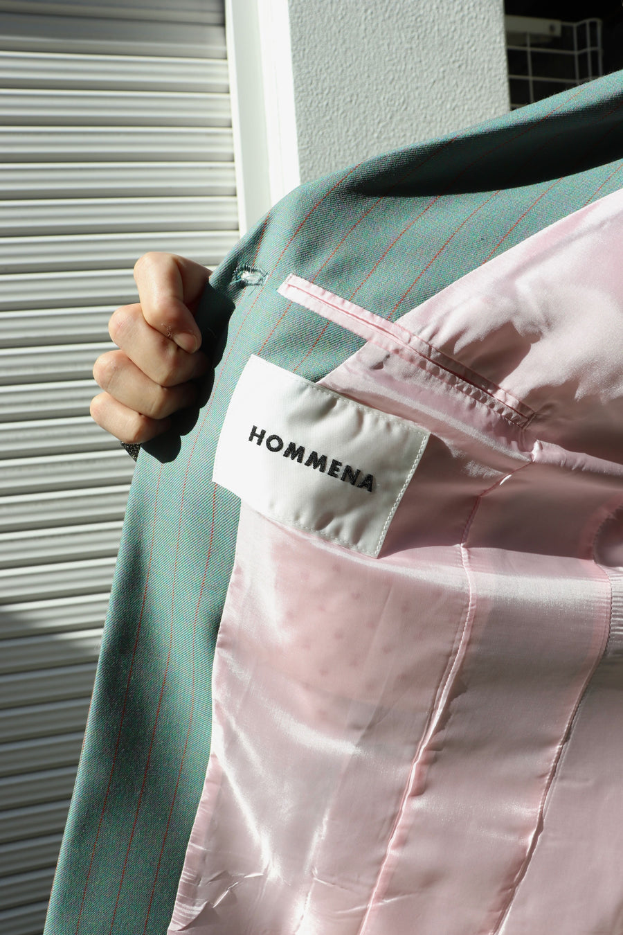 HOMMENA  Frillrd Western Double Breasted Jacket(GREEN)