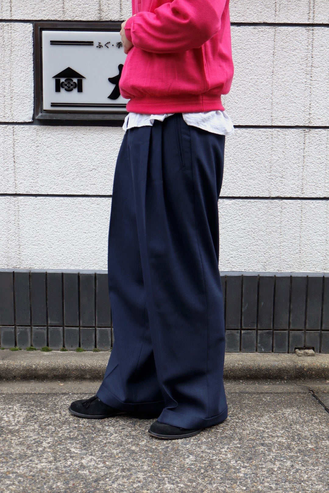 SUGARHILL(シュガーヒル)のWOOL TROUSERS NAVYの通販｜PALETTE art