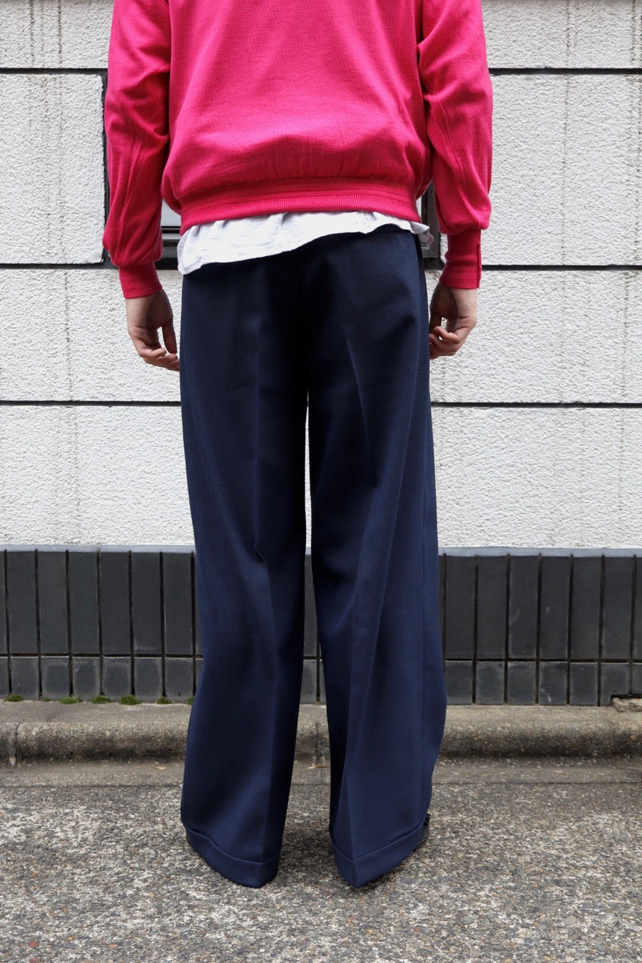 SUGARHILL(シュガーヒル)のWOOL TROUSERS NAVYの通販｜PALETTE art