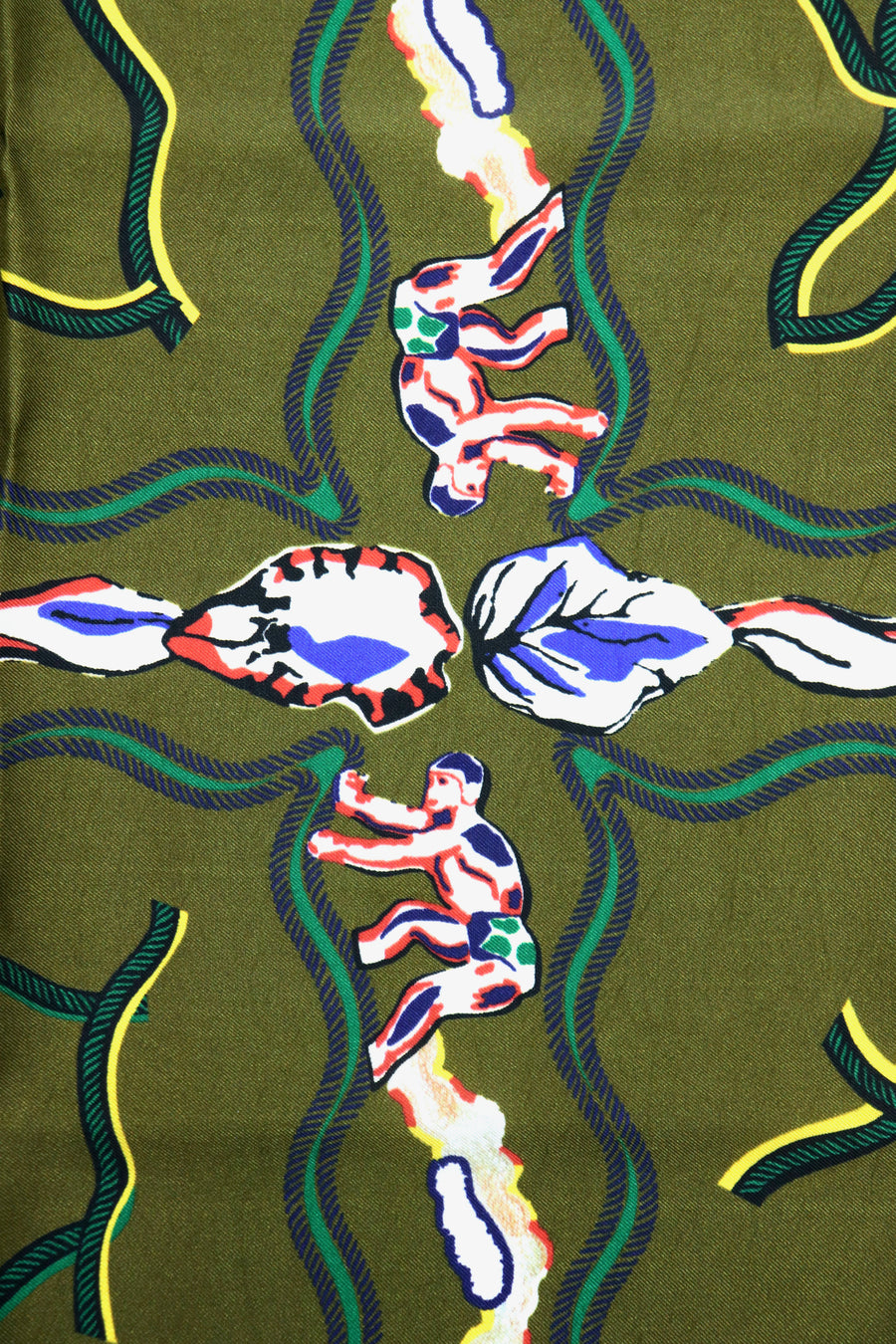 TOGA VIRILIS  Print scarf(KHAKI)