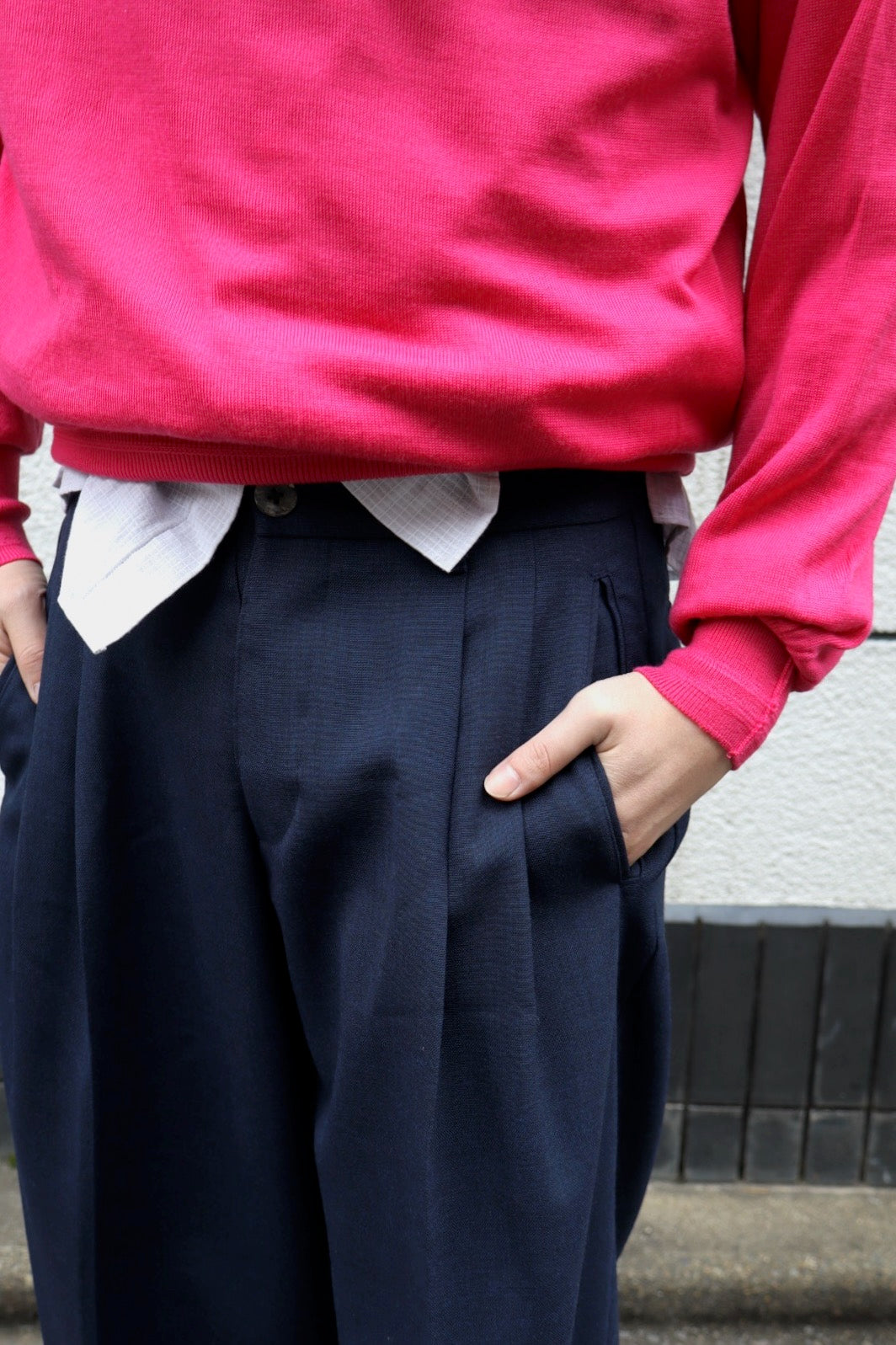 SUGARHILL(シュガーヒル)のWOOL TROUSERS NAVYの通販｜PALETTE art
