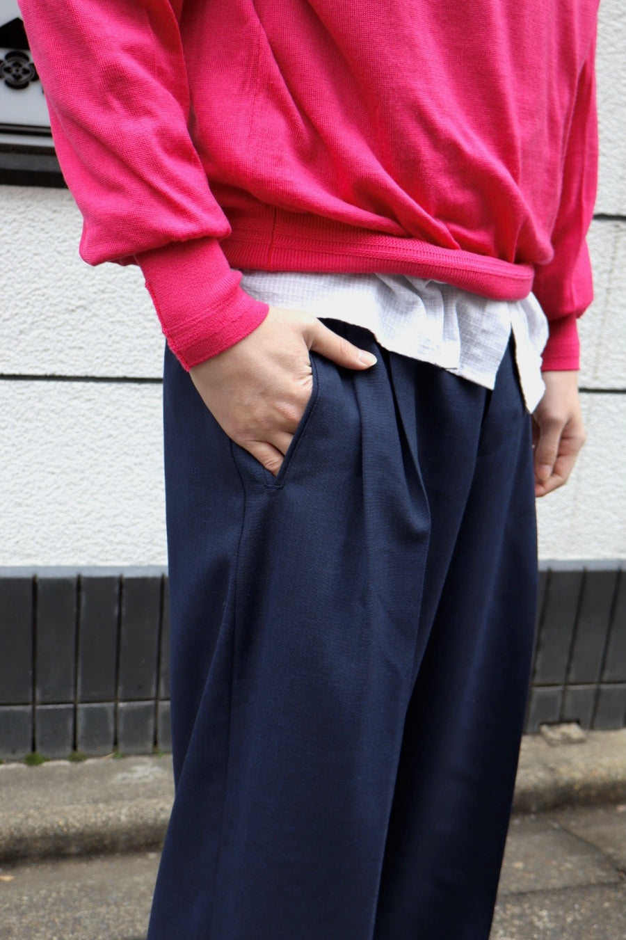 SUGARHILL(シュガーヒル)のWOOL TROUSERS NAVYの通販｜PALETTE art