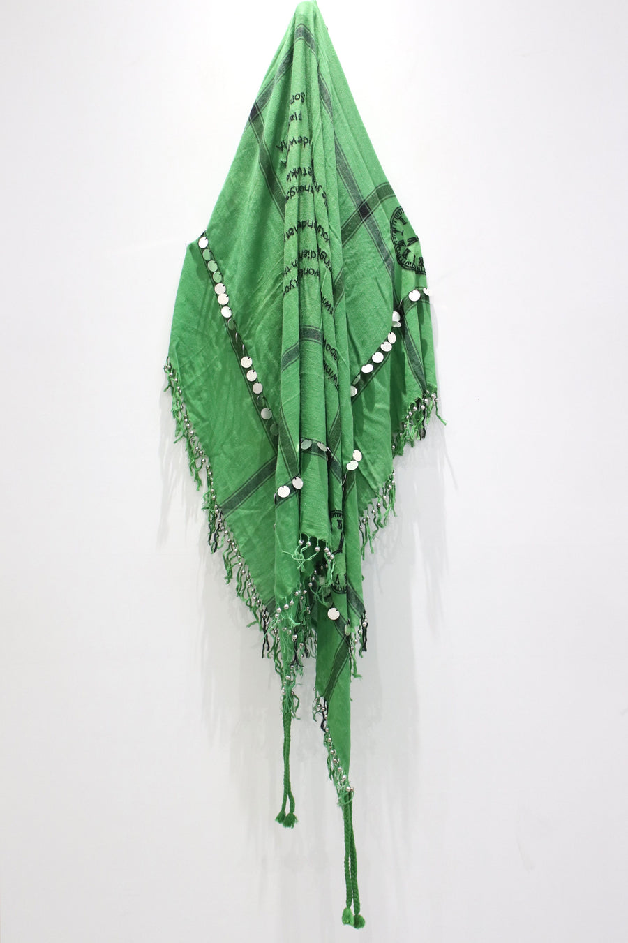 BED j.w. FORD  Hand Embroidery Scarf(GREEN)