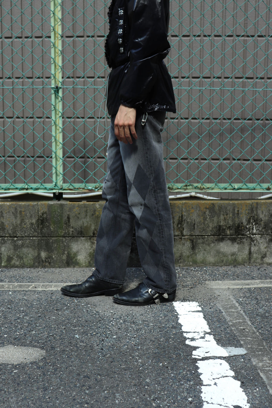 MASU  MB TAPERED JEANS DIAMOND(BLACK)