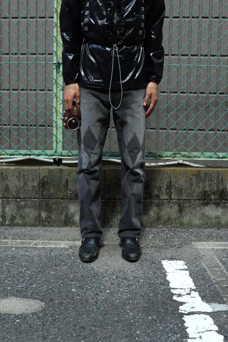 MASU  MB TAPERED JEANS DIAMOND(BLACK)