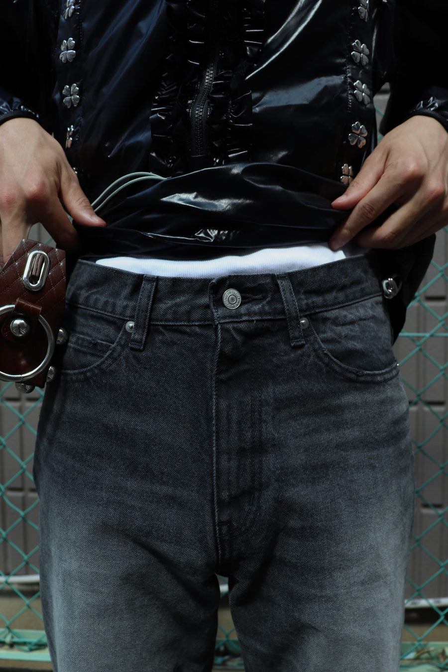 MASU  MB TAPERED JEANS DIAMOND(BLACK)