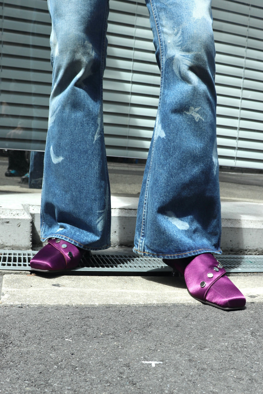 MASU  SATIN BAT SHOES(PURPLE)