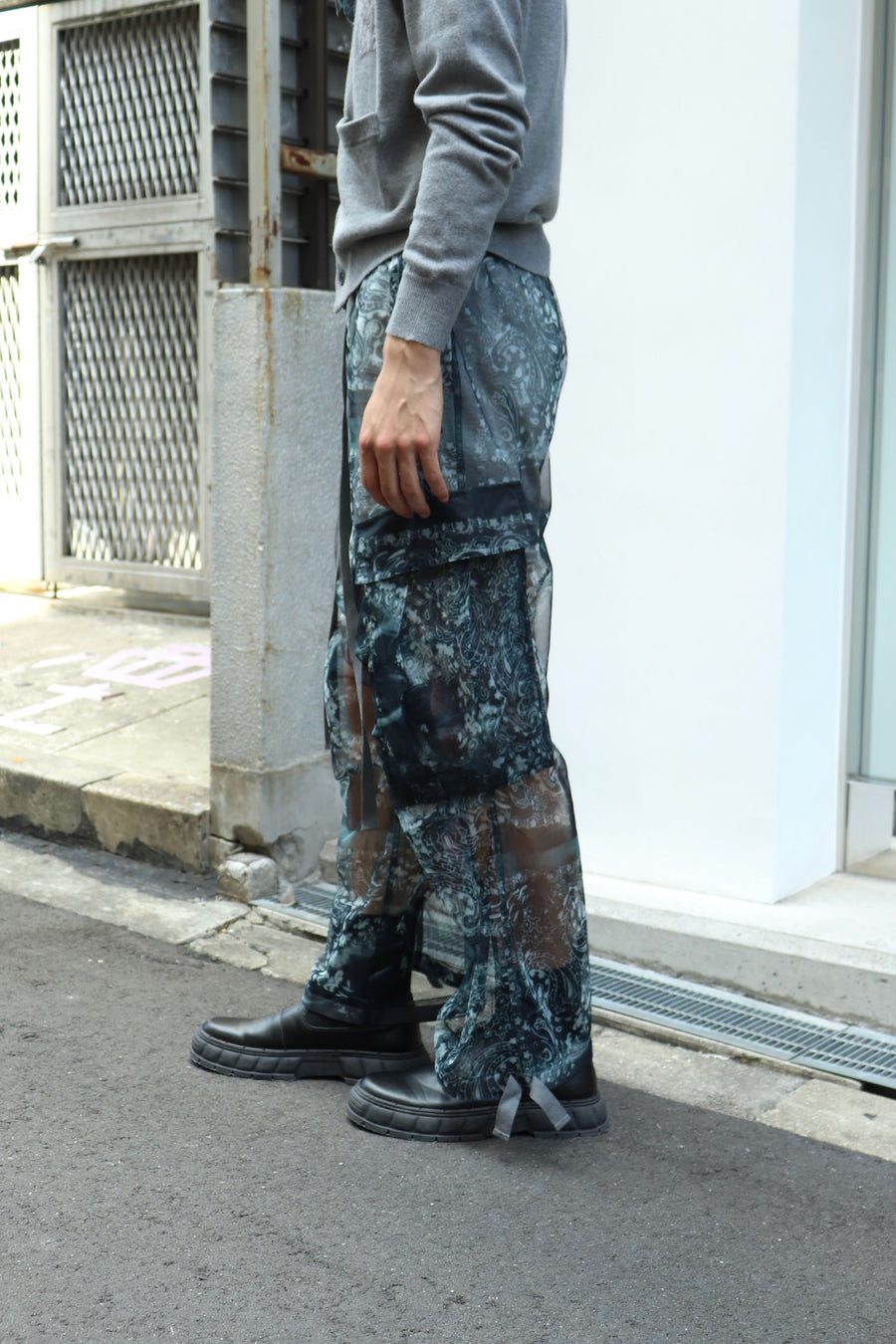 MASU  GHOST PAISLEY OVER PANTS(BLACK)