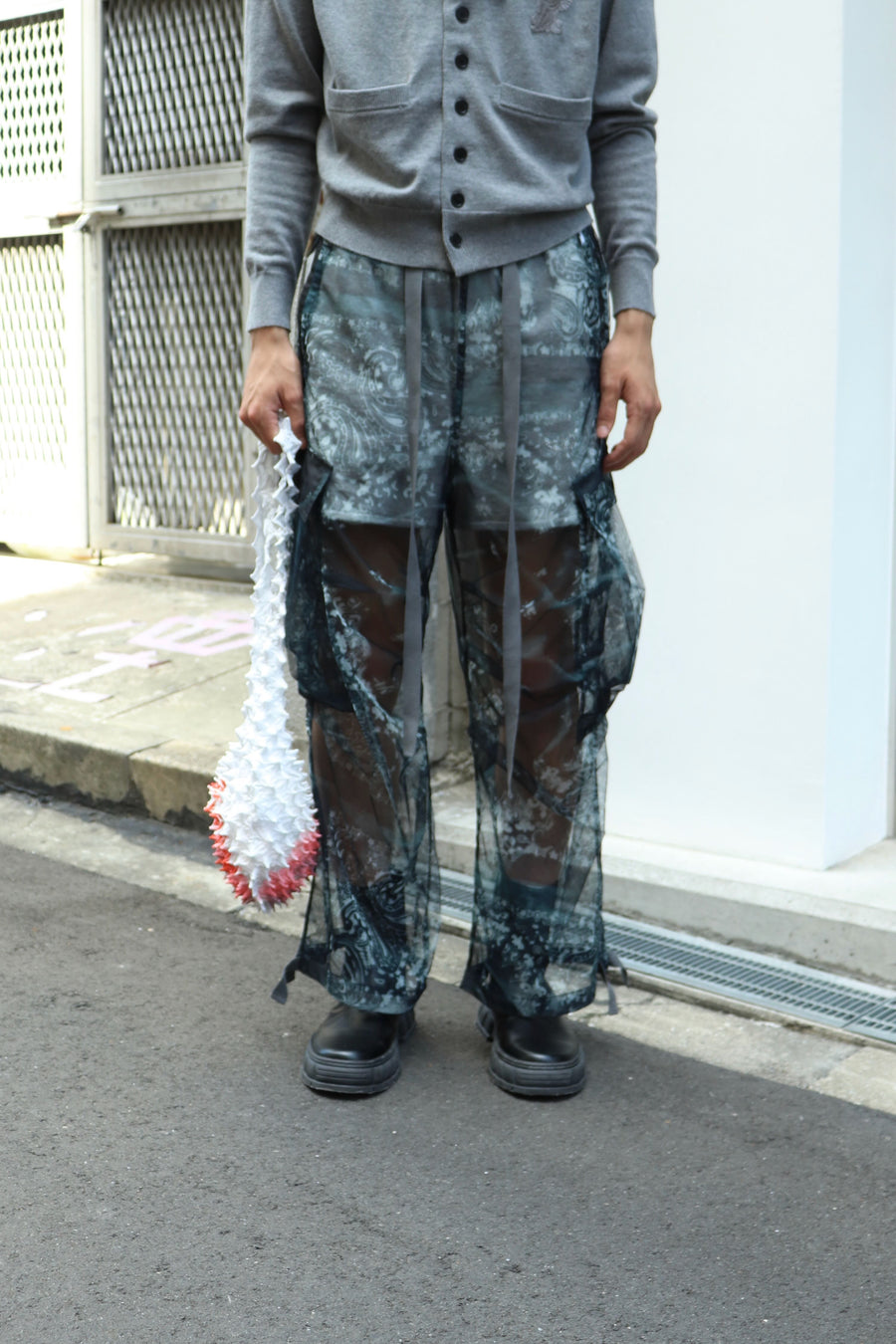 MASU  GHOST PAISLEY OVER PANTS(BLACK)