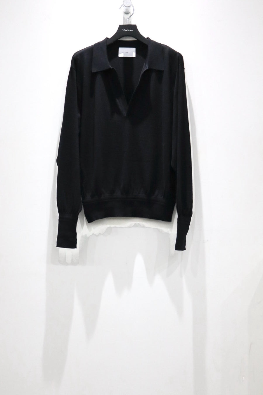 SUGARHILL(シュガーヒル)のWOOL KNIT POLO BLACKの通販｜PALETTE art