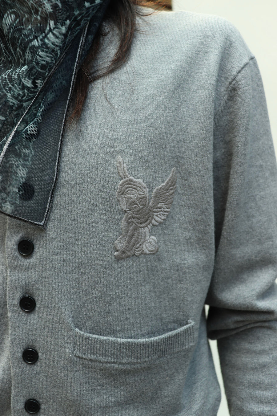 MASU  10 BUTTONS CARDIGAN(GRAY)