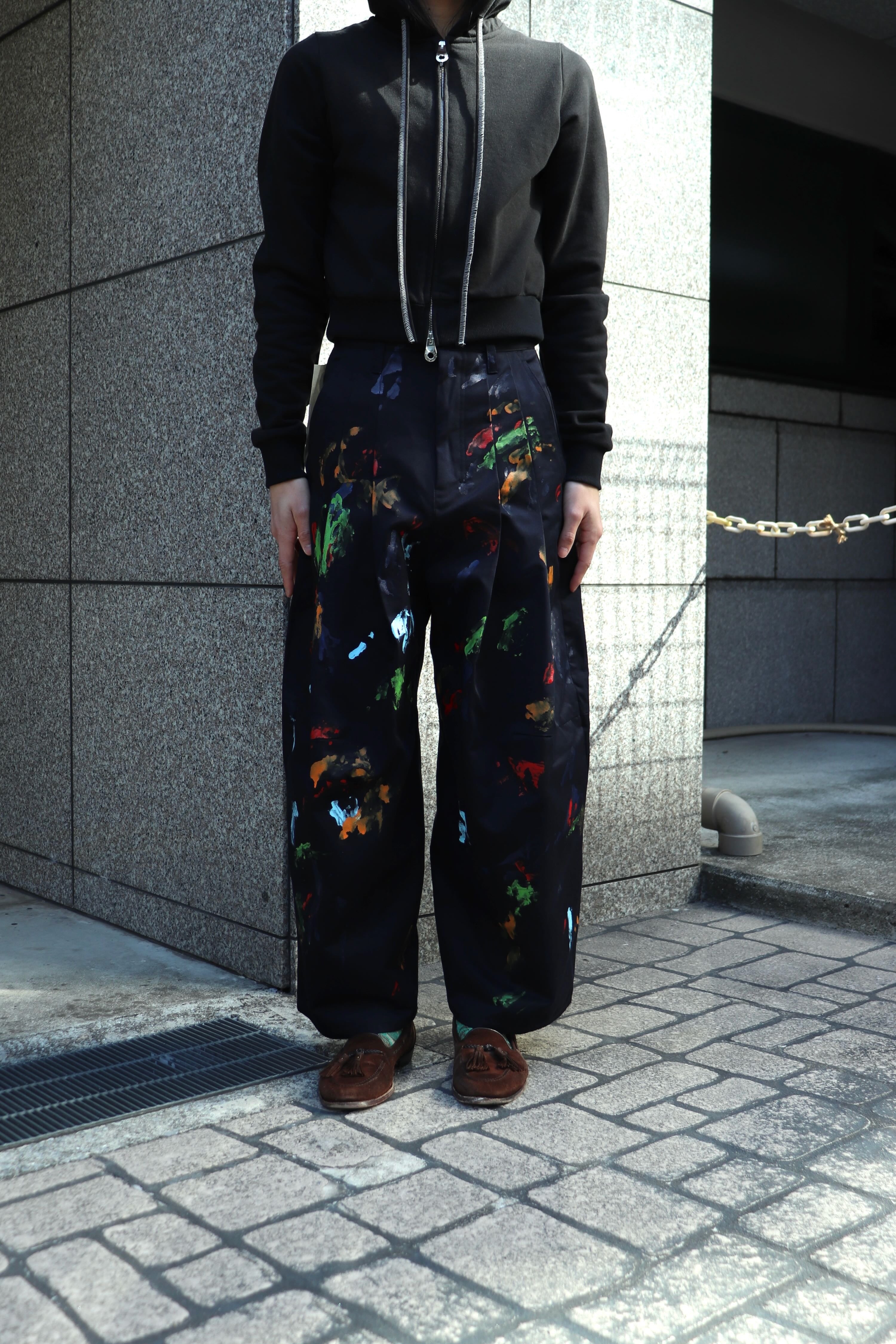 SHINYAKOZUKA(シンヤコヅカ)のHi, BAGGY WITH HAND PAINTING