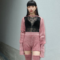 Voltage Control Filter(VOC)のWool Rib Knit Short Bolero REDの通販