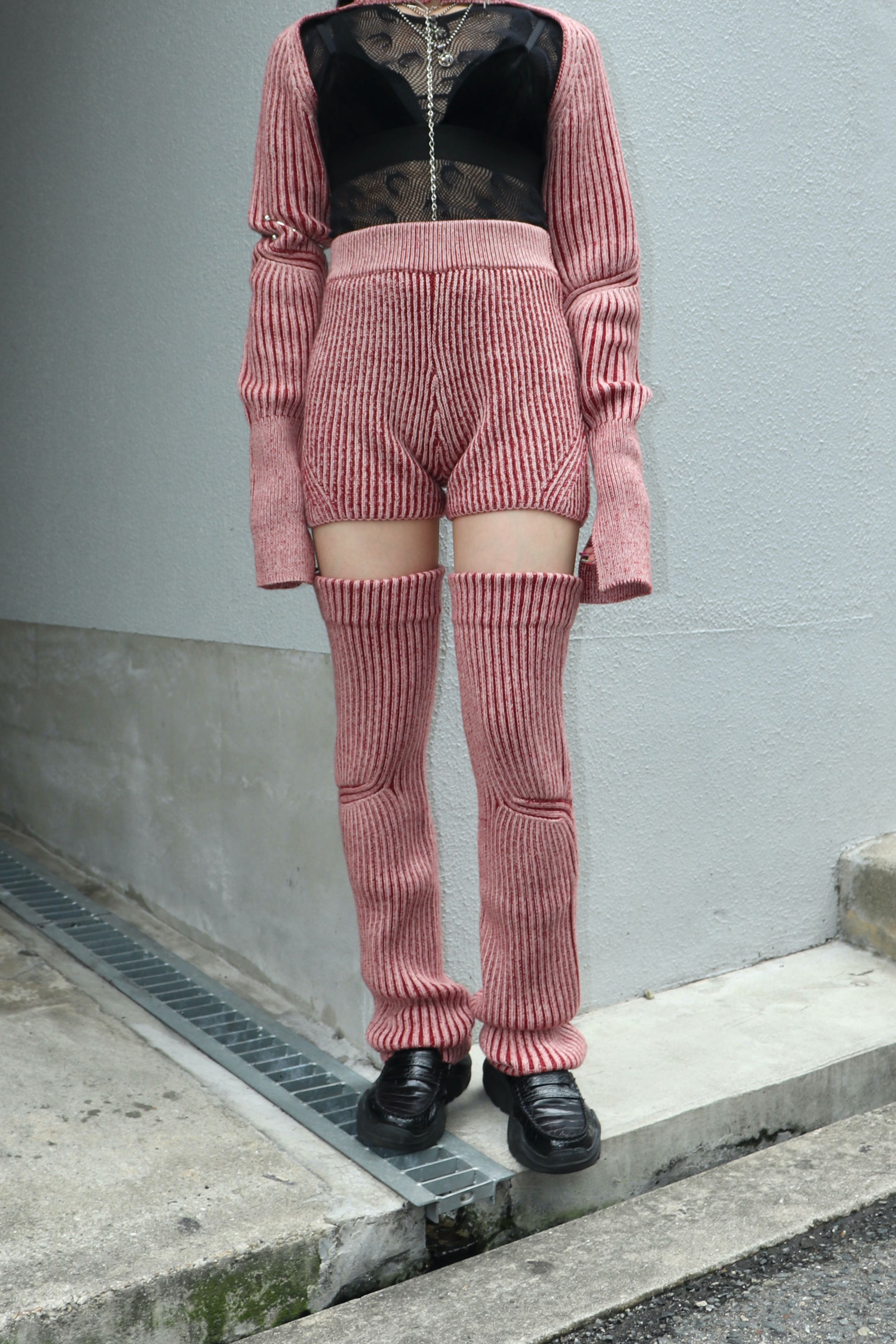Voltage Control Filter(VOC)のWool Rib Knit Separate Pants REDの