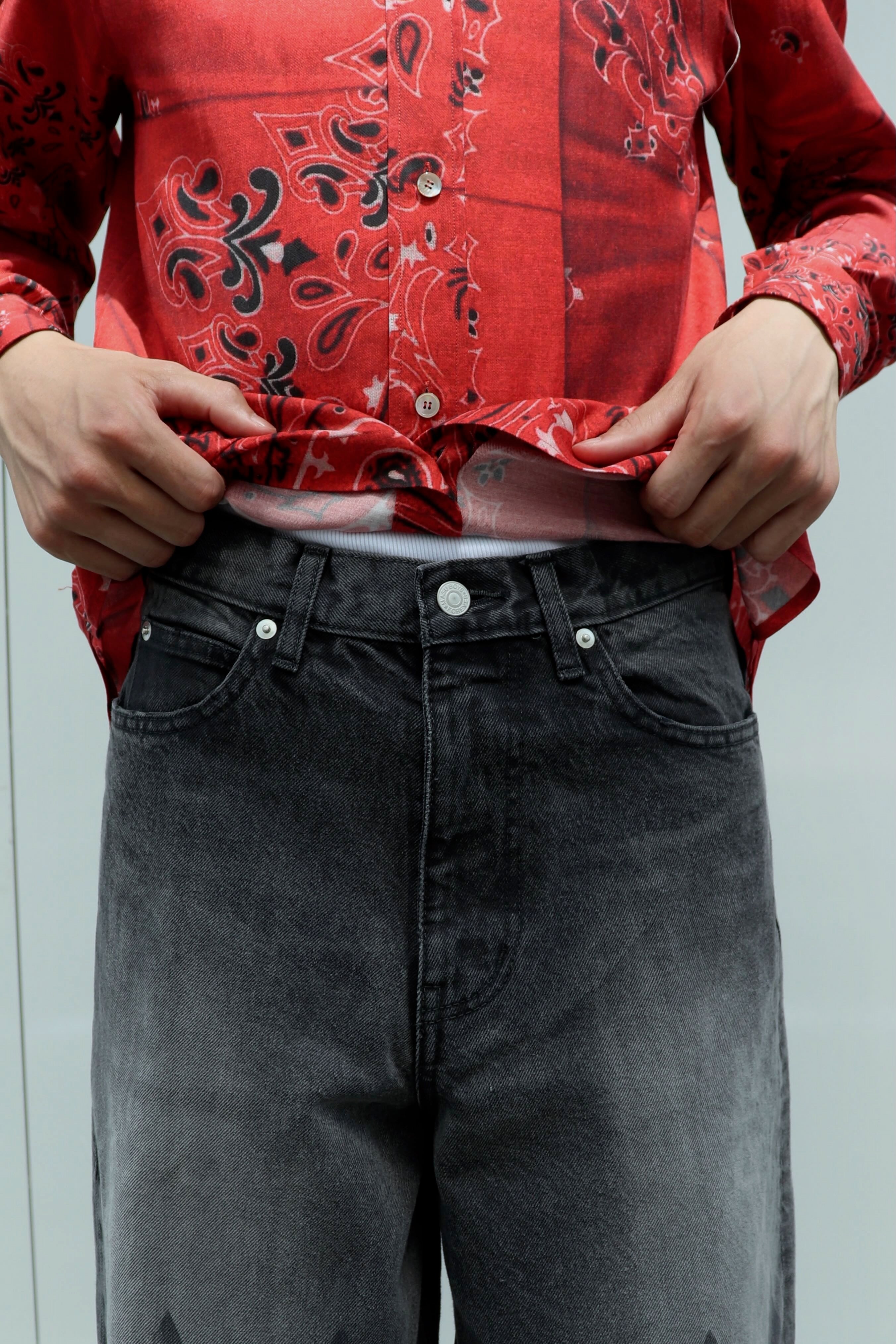 MASU(エムエーエスユー)のMB BAGGY JEANS DIAMOND BLACKの通販