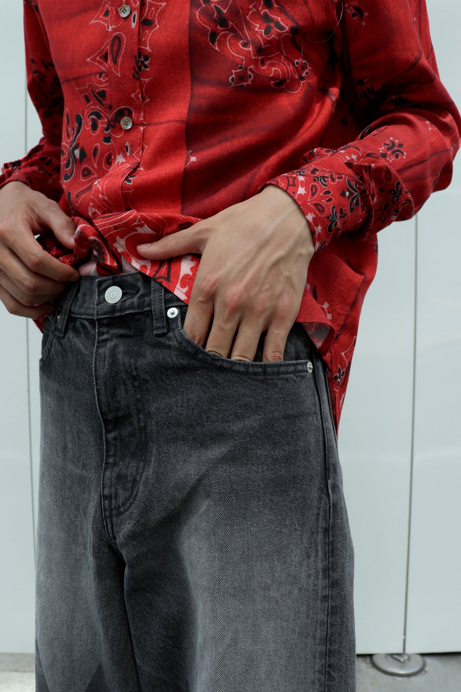 パンツ MASU MB BAGGY JEANS DIAMOND BLACK 44 MASU(エムエーエスユー)のMB BAGGY JEANS DIAMOND BLACKの通販