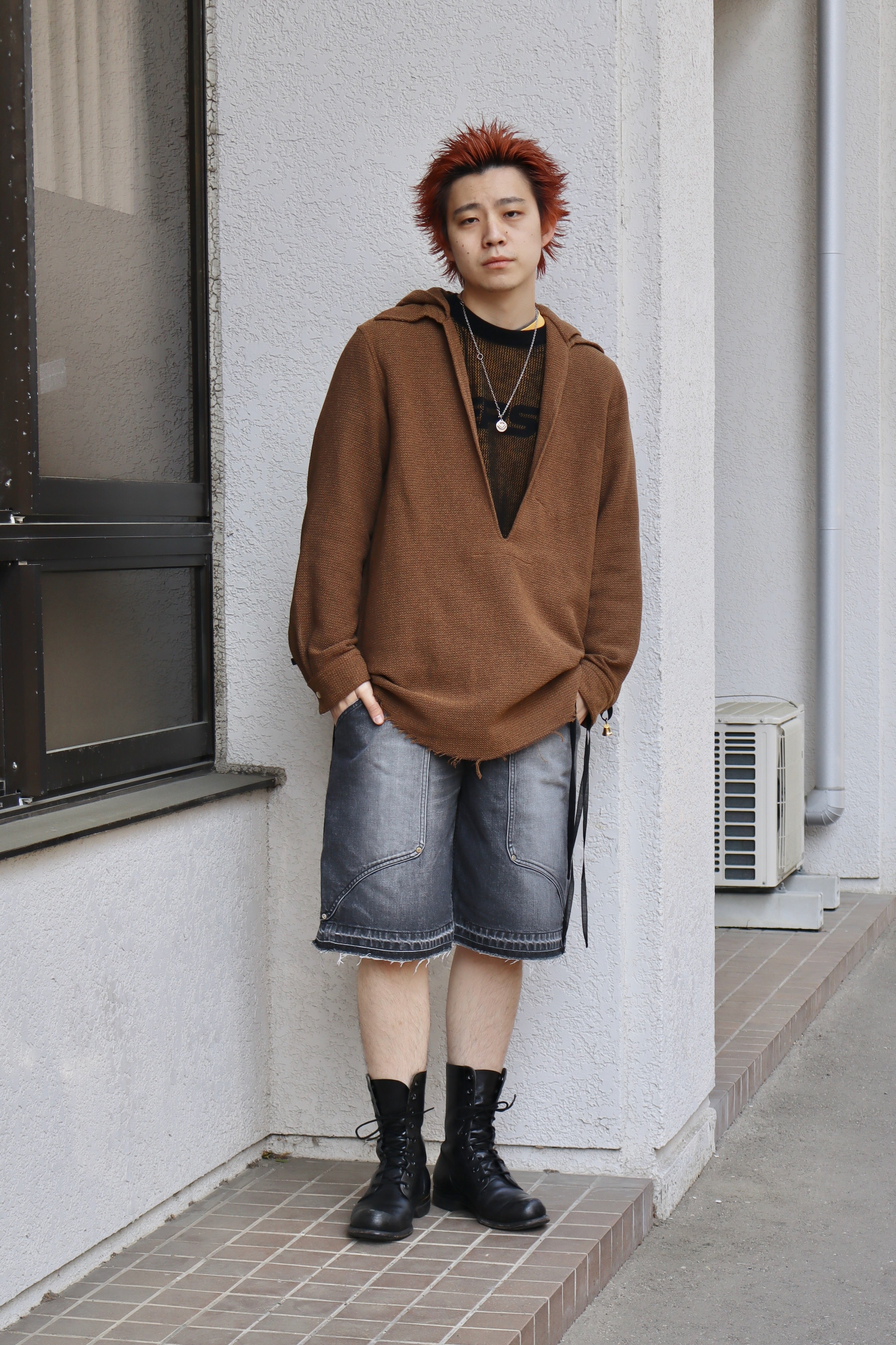 BED J.W. FORD(ベッドフォード)のHooded Pullover Shirts MUSTARDの 