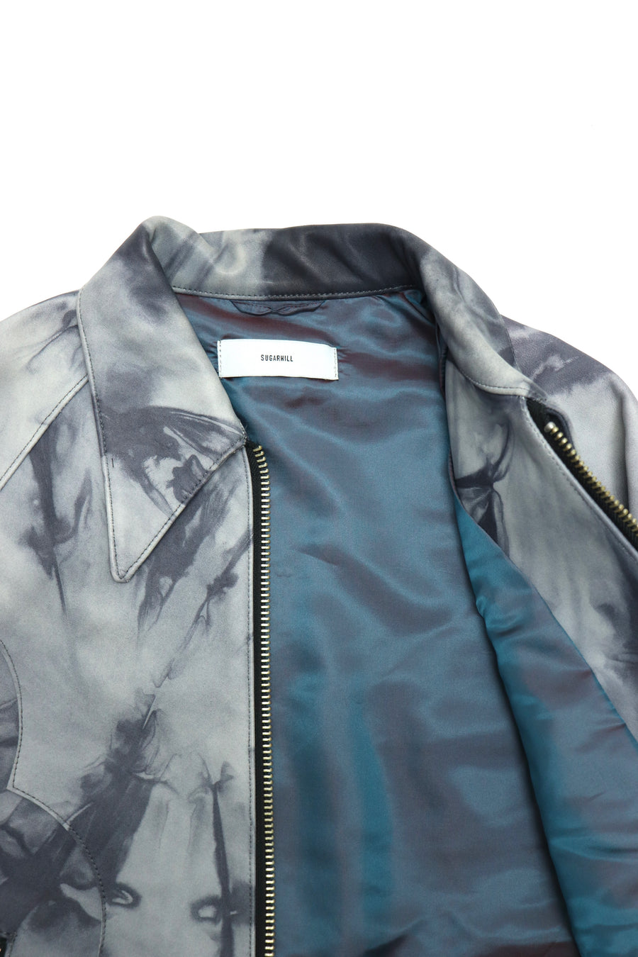 SUGARHILL  SHIBORI-SOME LEATHER WESTERN JACKET