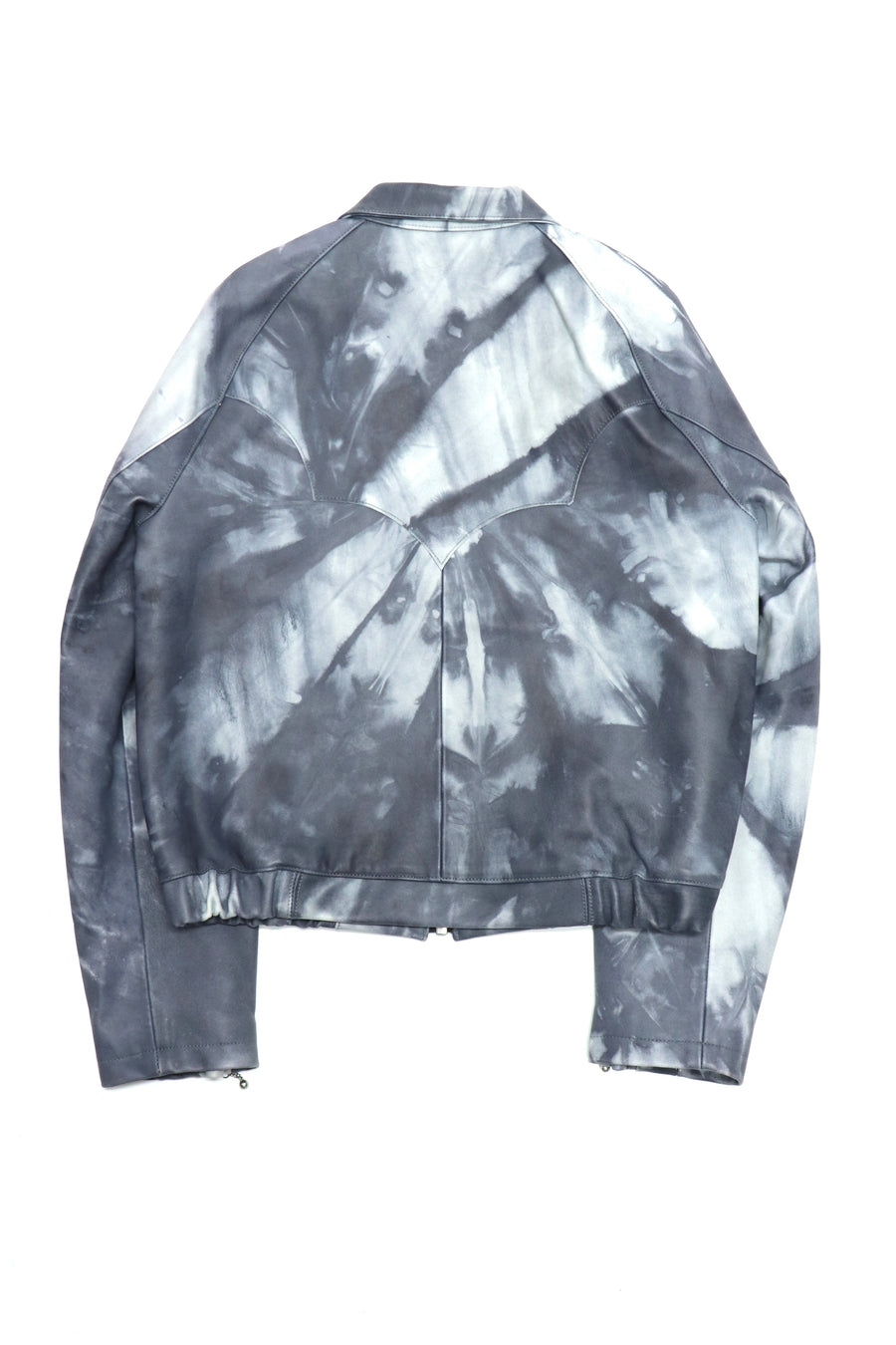 SUGARHILL  SHIBORI-SOME LEATHER WESTERN JACKET