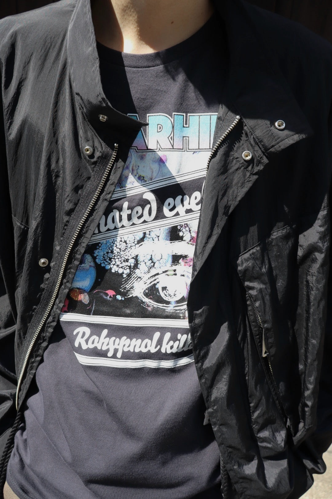 トップス SUGARHILL FADED ROHY BAND TOUR TEE SUGARHILL(シュガーヒル)のFADED ROHY BAND TOUR TEE(BLACK)(Tシャツ