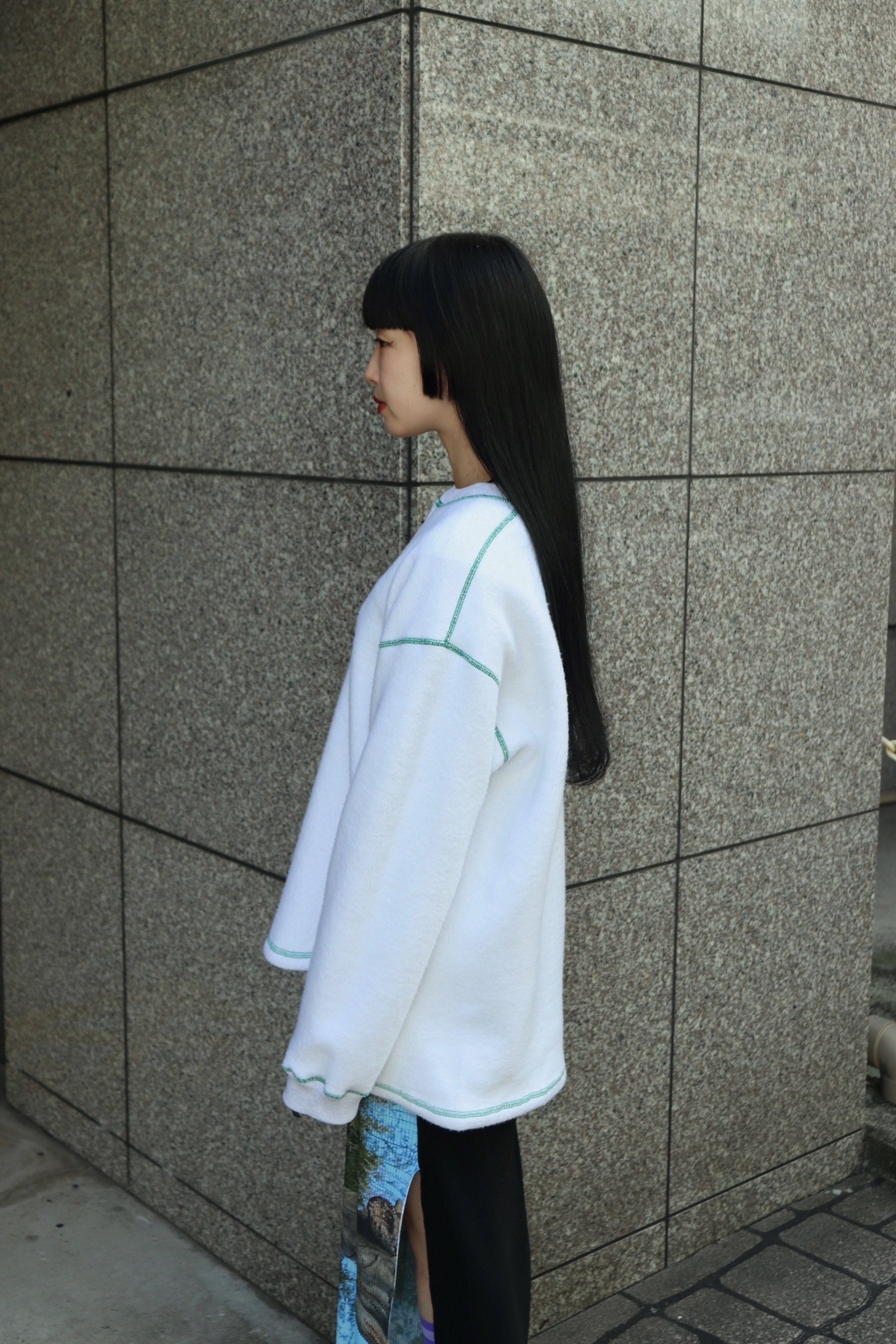 kotohayokozawa(コトハヨコザワ)のREVERSIBLE SLIT-NECK PULLOVER