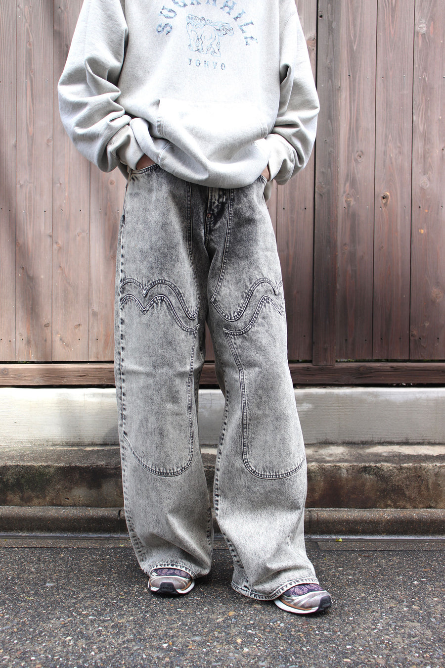 SUGARHILL(シュガーヒル)のACID WASHED MODERN WESTERN WIDE TROUSERS ...