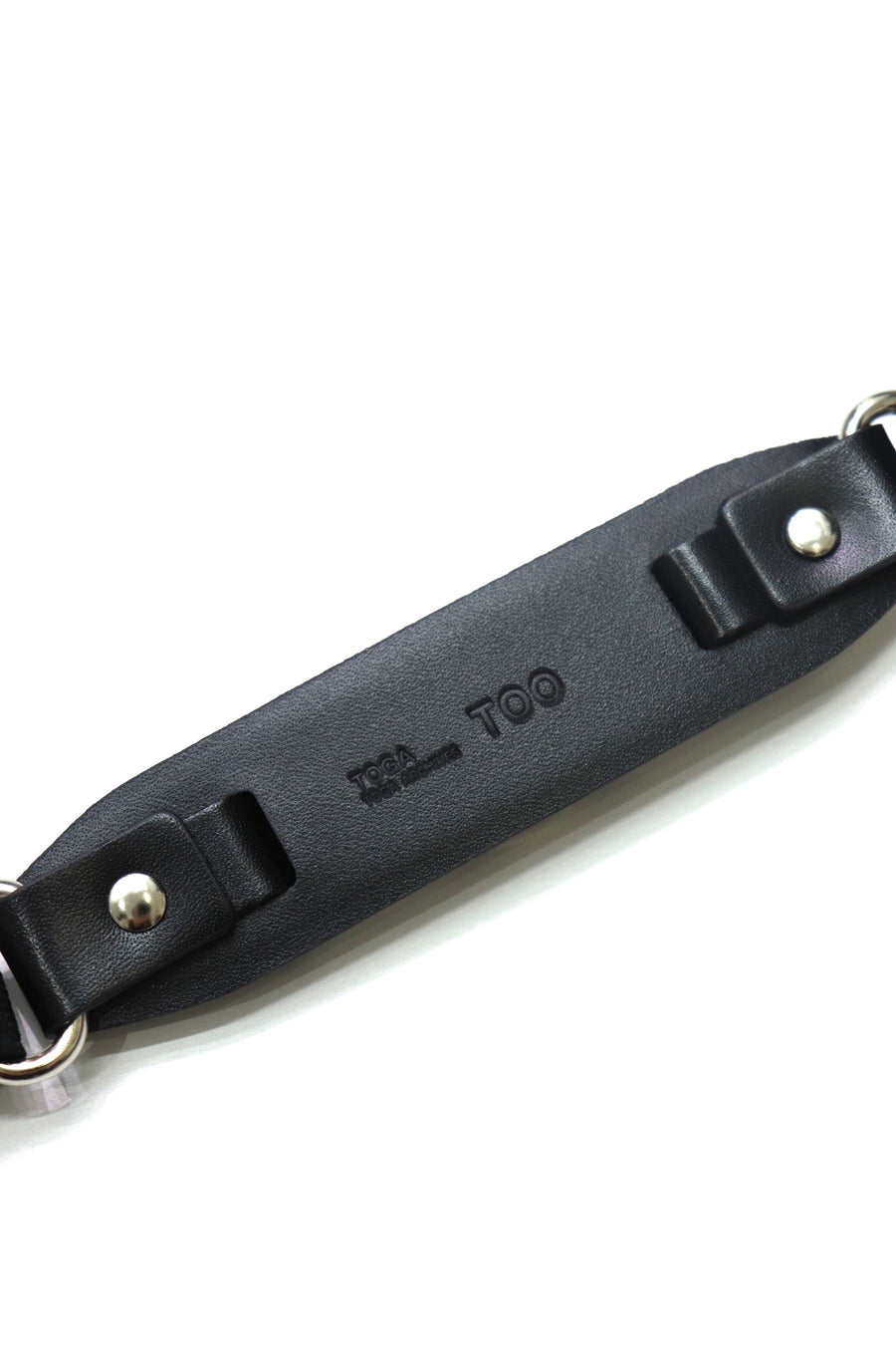 TOGA  Metal leather suspenders