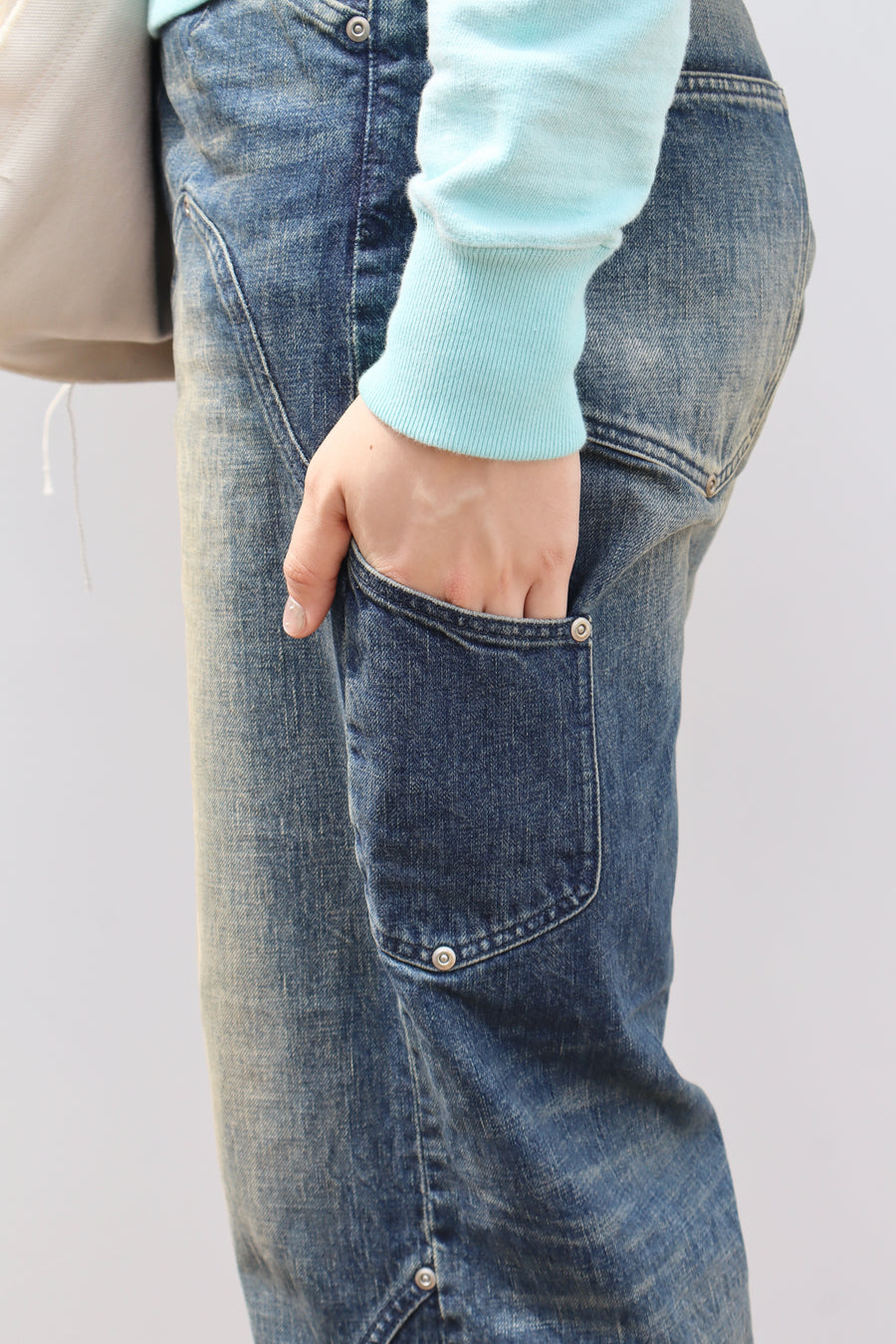 FAF(エフエーエフ)の2026ss NEWCOMMUNE Baggy Denim Pants INDIGOの