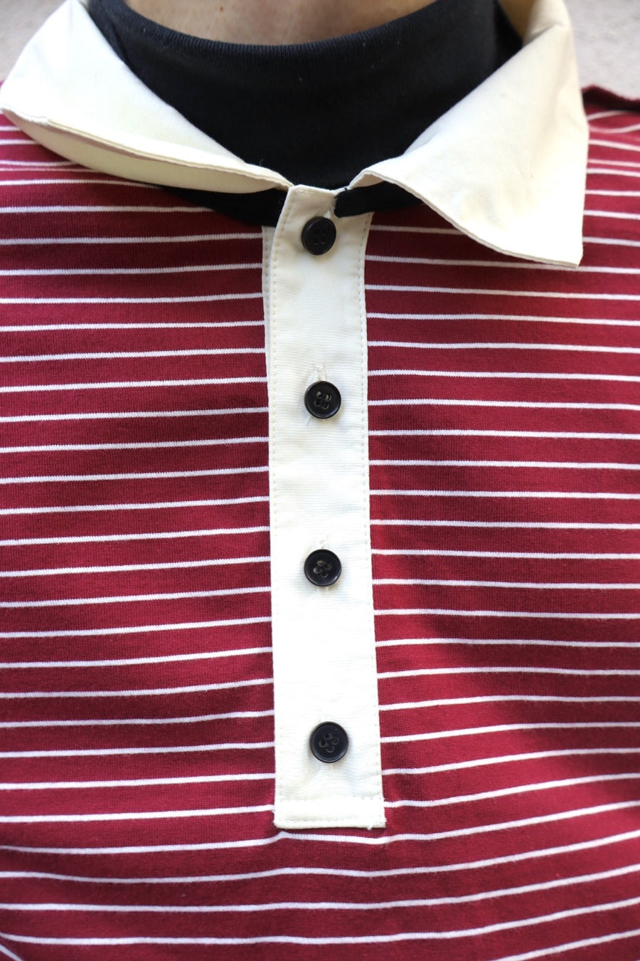 み*や様 MASU 26SSOPPOSITE STRIPE PULLOVER S MASU(エムエーエスユー)のOPPOSITE STRIPE PULLOVER SHIRT BLACKの通販