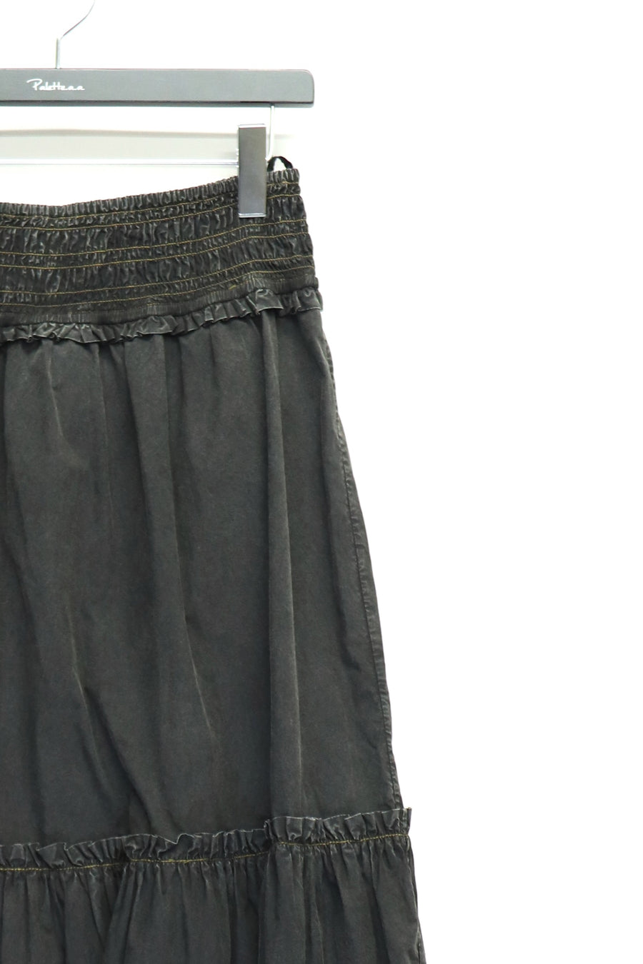 GANNI  Garment Dyed Cotton Smock Maxi Skirt