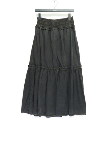 GANNI  Garment Dyed Cotton Smock Maxi Skirt
