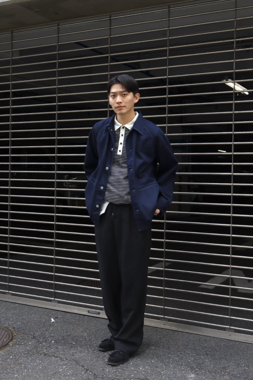 MASU(エムエーエスユー)のOPPOSITE STRIPE PULLOVER SHIRT BLACKの通販