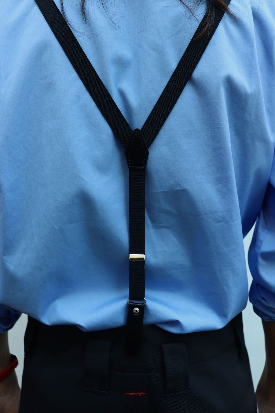 TOGA  Metal leather suspenders