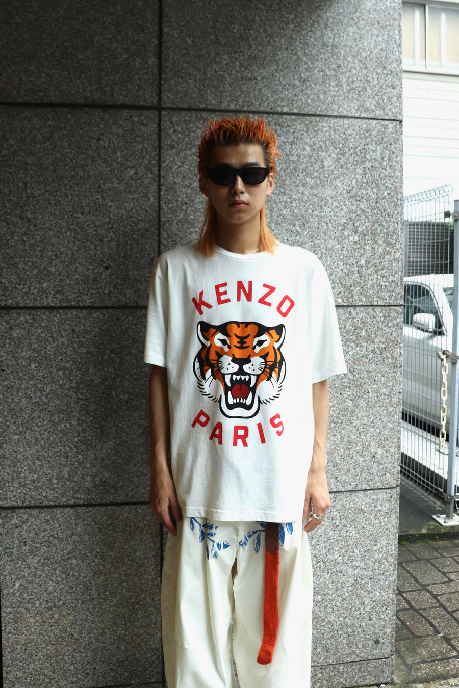 KENZO  KENZO LUCKY TIGER OVERSIZE T-SHIRT(WHITE)