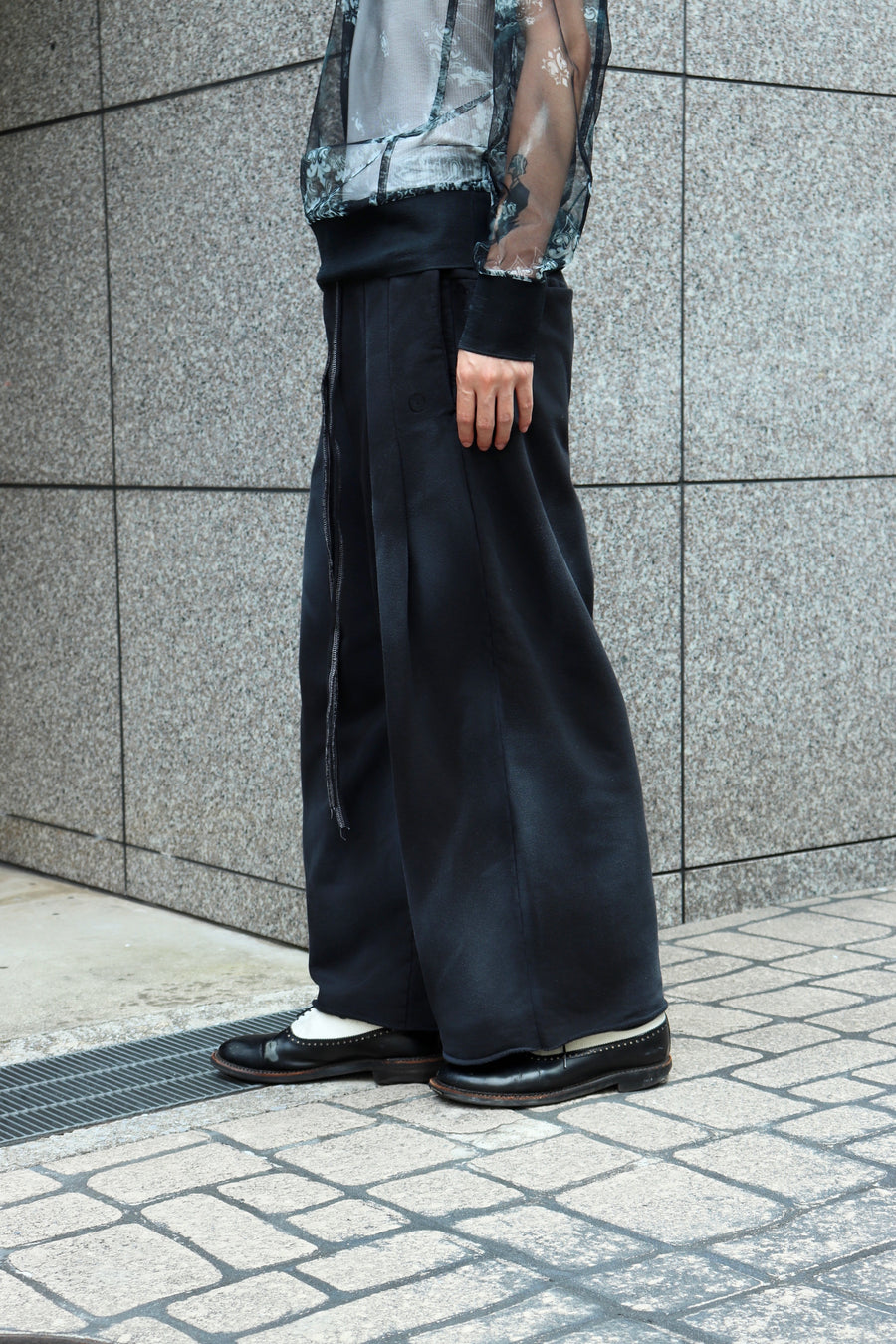 SHINYAKOZUKA  WASHED ORDINARY HOME BAGGY(WASHED BLACK)