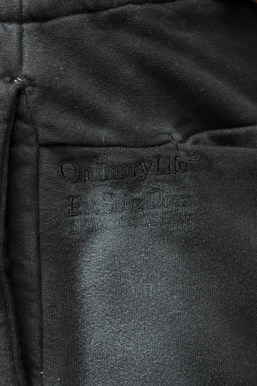 SHINYAKOZUKA  WASHED ORDINARY HOME BAGGY(WASHED BLACK)