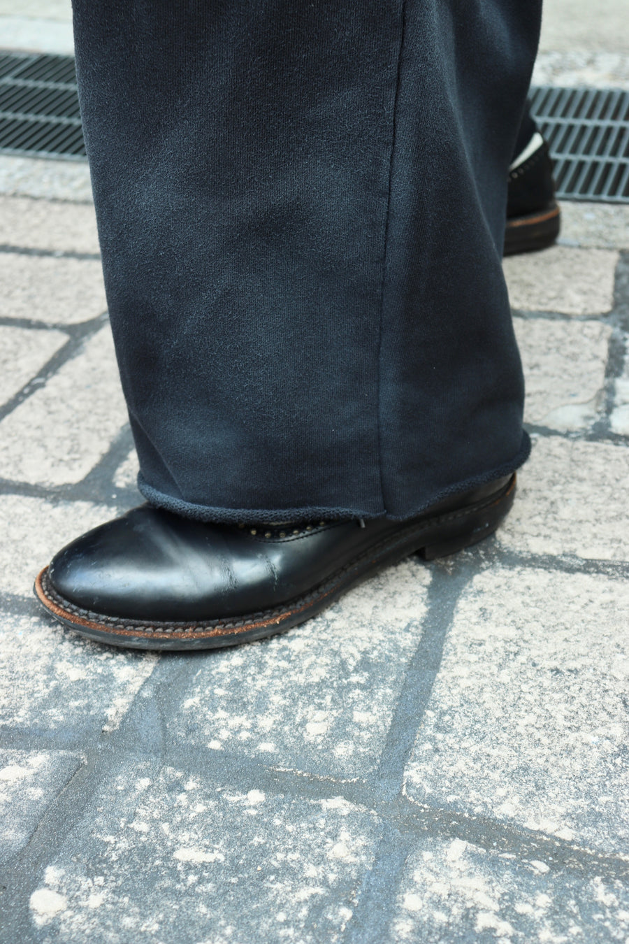 SHINYAKOZUKA  WASHED ORDINARY HOME BAGGY(WASHED BLACK)