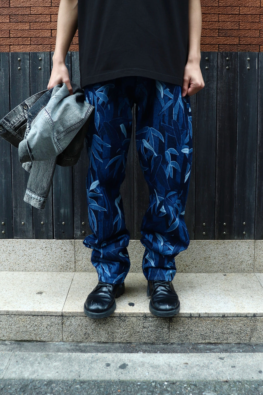 KENZO  KENZO CHIKU-RIN CAMO BOTAN LOOSE FIT JEANS