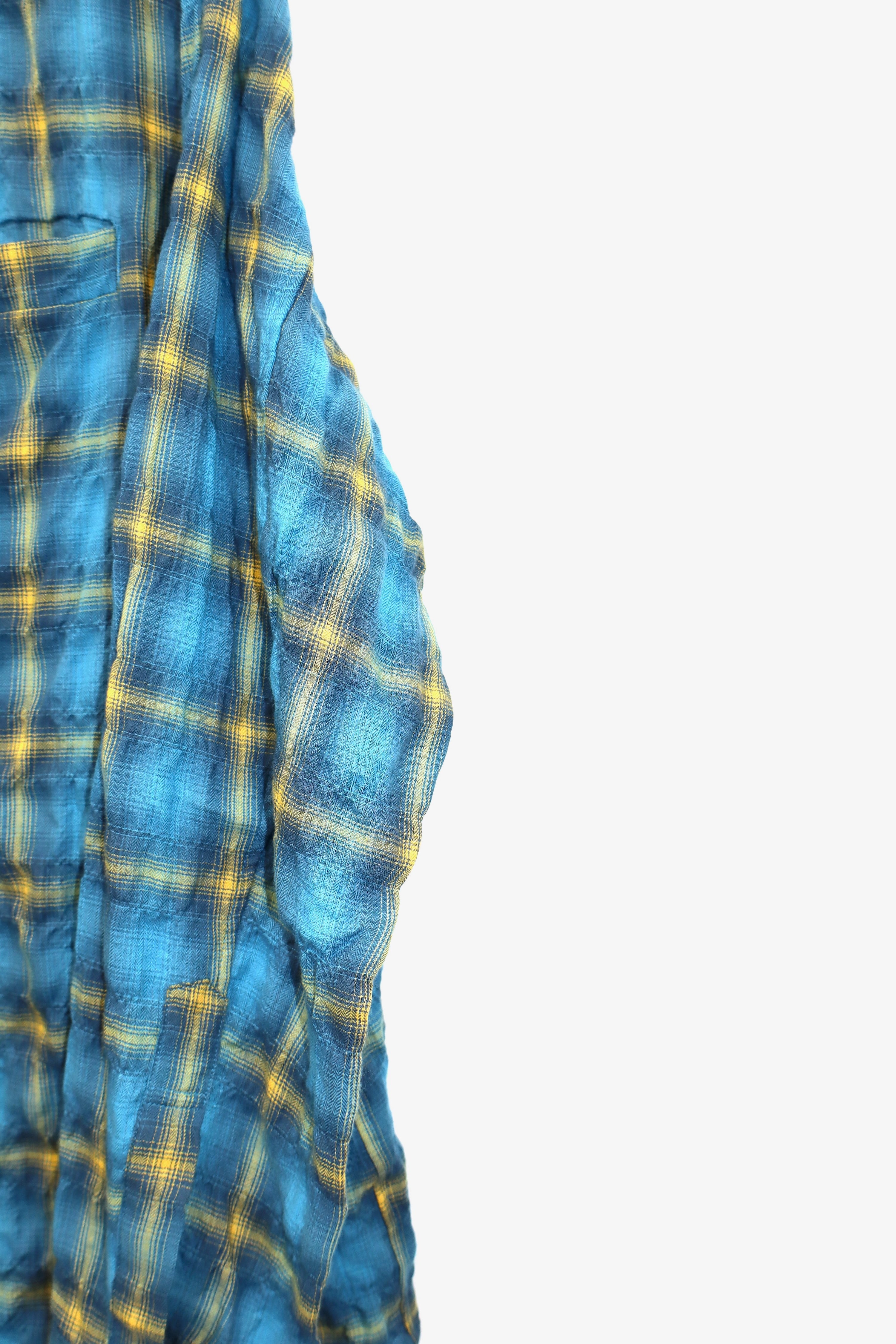 Laid.B(レイドビー)のWet Rag Check Shirts BLUEの通販｜PALETTE art